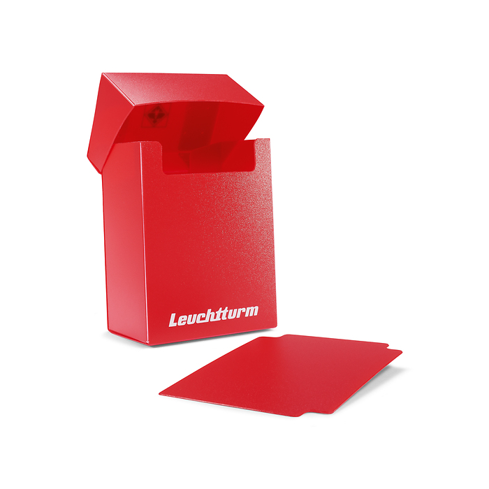 TCG deck box red for up to 100 trading cards