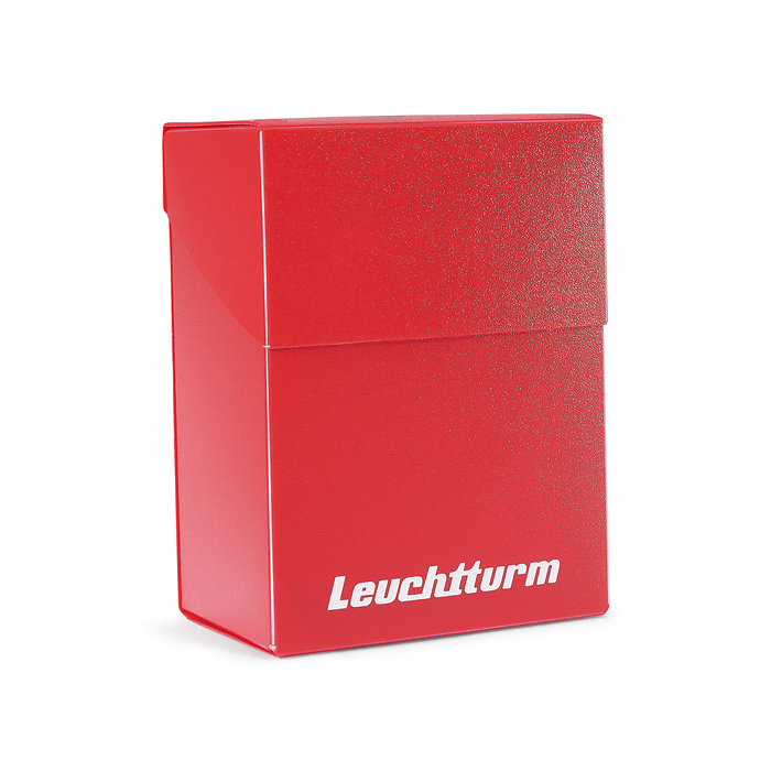 TCG deck box red for up to 100 trading cards