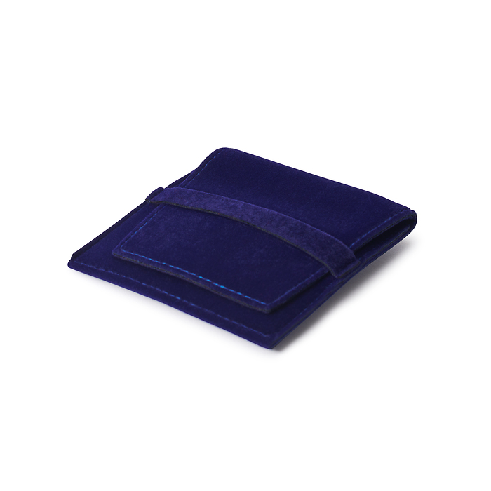 Premium Coin Pocket for one coin with or without capsule up to 50 mm, blue