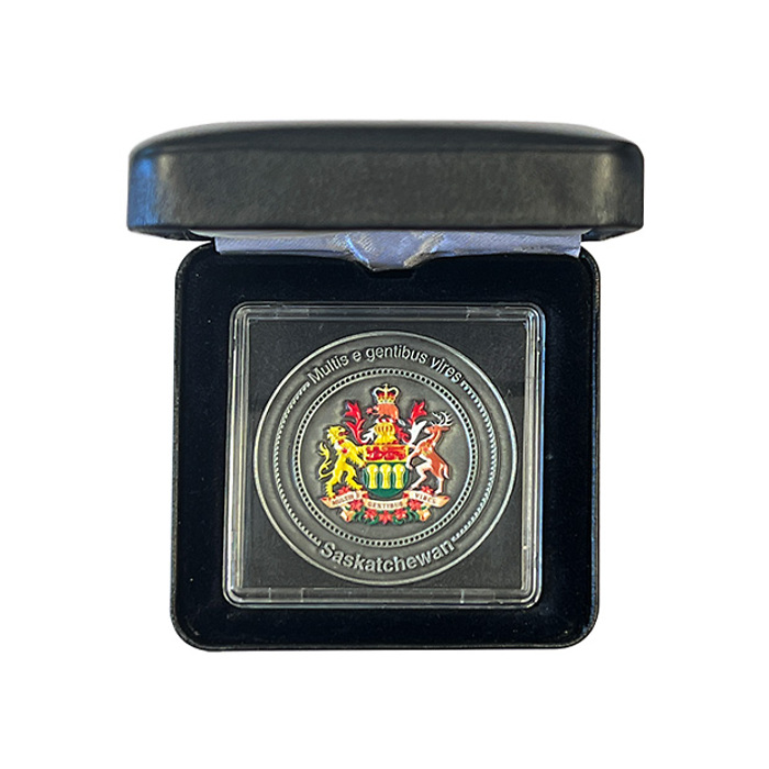 Limited Edition Collectors Coin for Saskatchewan in NOBILE coin box