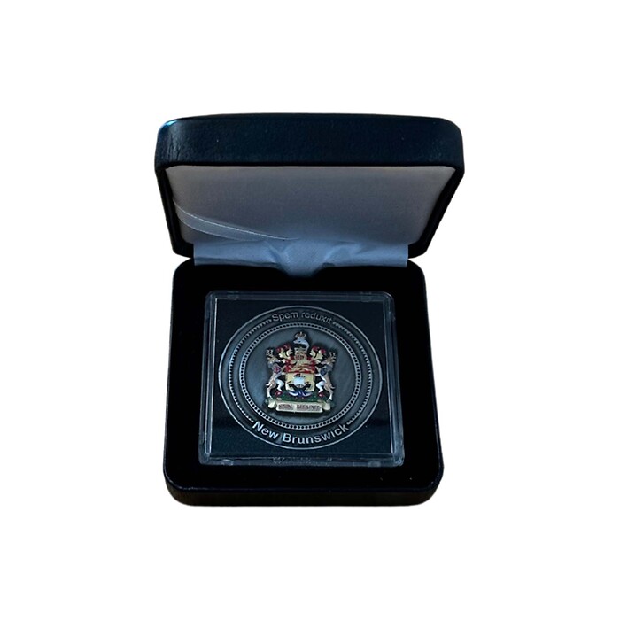 Limited Edition Collectors Coin for New Brunswick in NOBILE coin box