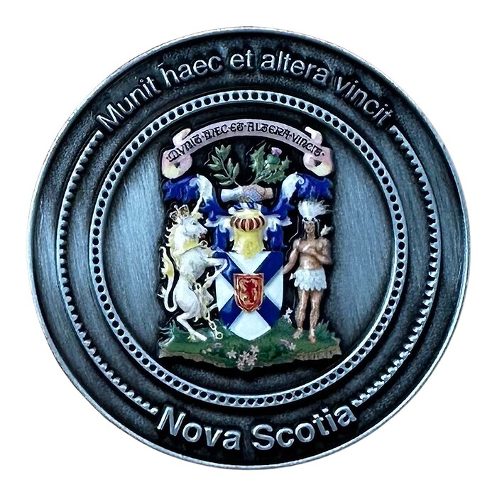 Limited Edition Collectors Coin for Nova Scotia in NOBILE coin box