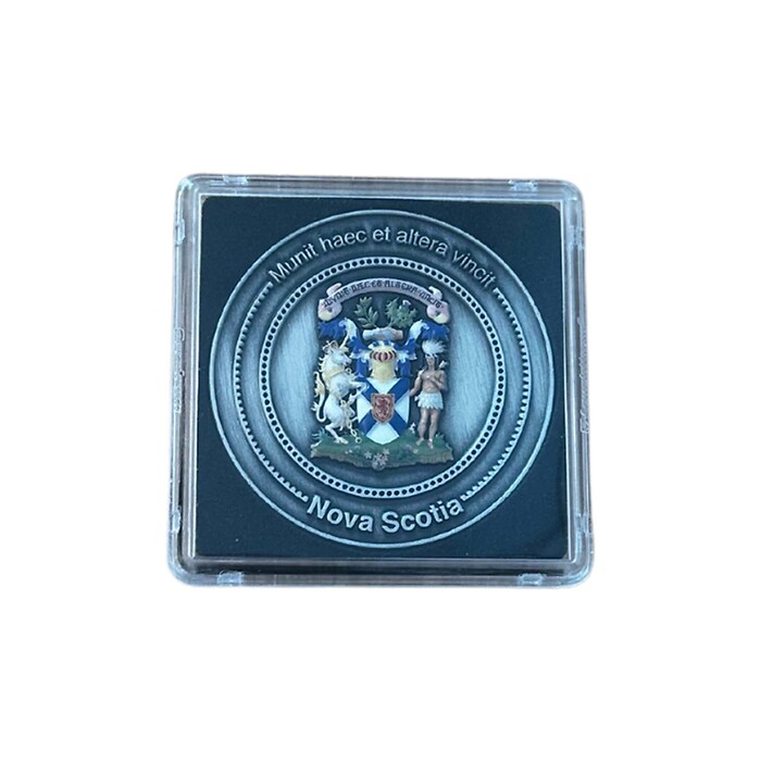 Limited Edition Collectors Coin for Nova Scotia in NOBILE coin box