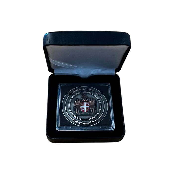 Limited Edition Collectors Coin for Newfoundland in NOBILE coin box