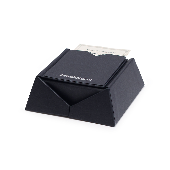 Porta coin case for a round coin capsule 33 mm, black