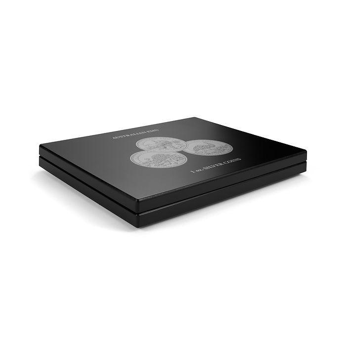 Volterra Uno - Presentation case for 20 'Australian Emu' silver coins in original capsules