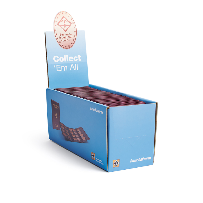 Passport travel album for 32 Pressed Pennies, pack of 20, including display