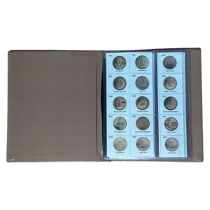 Canadian Coin Folder KASKADE, 1$ Commemorative Coins