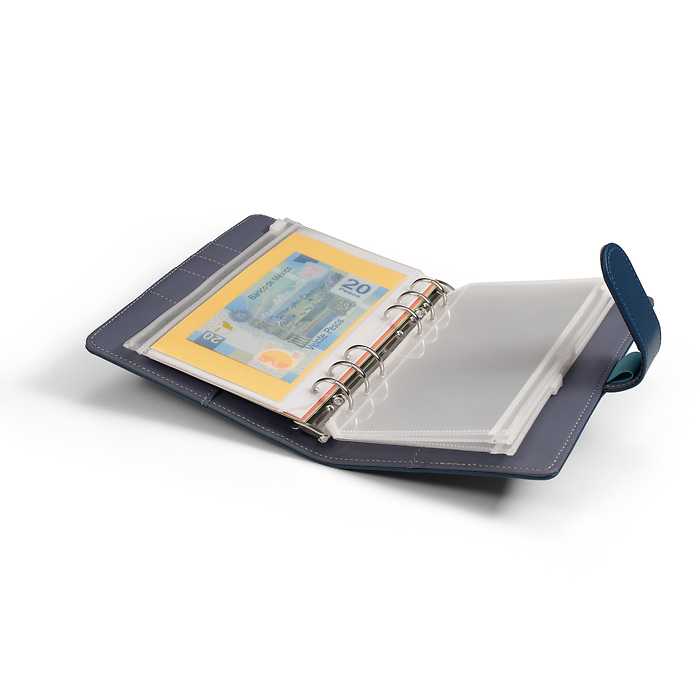 Oslo Midnight - Travel Money ring binder incl. 5 zip pockets