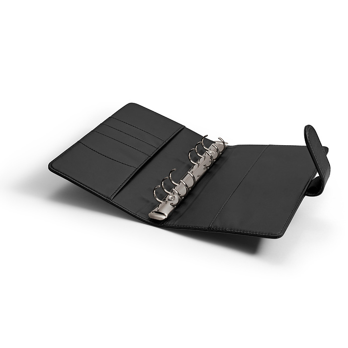 Tokyo Black - Travel Money ring binder incl. 5 zip pockets