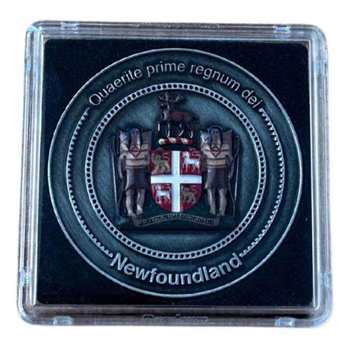 Limited Edition Collectors Coin for Newfoundland in QUADRUM coin capsule