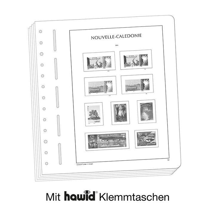 Lighthouse supplement with stamp mounts New Caledonia 2024