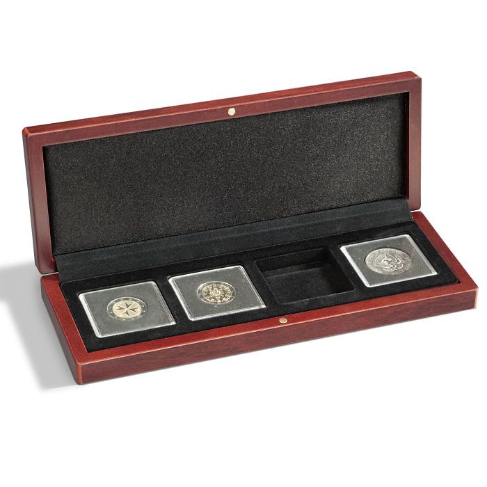 Small coin box VOLTERRA (mahogany finish)