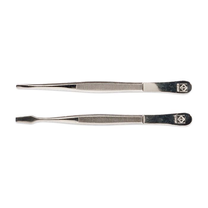 Stamp tong, deluxe, 12 cm. Straight