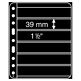 plastic pockets VARIO PLUS 6S, extra Strong film, 6-way division, black