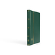 Stockbook PREMIUM, A4, 32 black pages, padded leather* cover, green