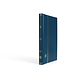 Stockbook PREMIUM, A4, 32 black pages, padded leather* cover, blue