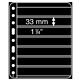 Plastic pockets VARIO PLUS 7S, extra strong film, 7-way division, black