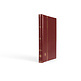 Stockbook PREMIUM, A4, 32 black pages, padded leather* cover, red