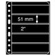 Plastic pockets VARIO PLUS 5S, extra strong film, 5-way division, black
