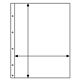 plastic pockets FOLIO 1C, 1- way division, clear
