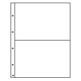 plastic pockets FOLIO 2C, 2- way division, clear