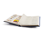 Stockbook A4, 64 white pages,divided, non-padded cover, blue