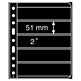 Plastic pockets VARIO 5S, 5-way division, black film