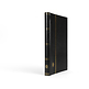 Stockbook PREMIUM, A4, 32 black pages, padded leather* cover, black