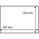 Protective sleeves for stamps and picture postcc for FDCs up to 187x125 mm, clear