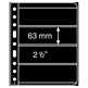 plastic pockets VARIO 4S, 4-way division, black film, 25 per pack