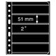 plastic pockets VARIO 5S, 5-way division, black film, 25 per pack