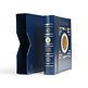 VISTA Coin Album for 2-Euro coins (4 neutral sheets), incl. slipcase, blue