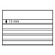 Standard cards PVC 210x148 mm,5 clear strips with cover sheet black card, 50 per pack