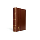 Stockbook LEDER, DIN A4, 64 black pages, padded genuine leather cover, brown