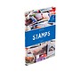 Stockbook STAMPS A4, 16 black pages, non-padded, colored cover (blue banderole)