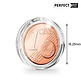 ULTRA coin capsules Perfect Fit for 1 Euro-Cent (16,25 mm),  pack of 10