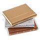 Stockbook COMFORT, Din A4, 64 chamois-colored pages, padded cover, Metallic Edition